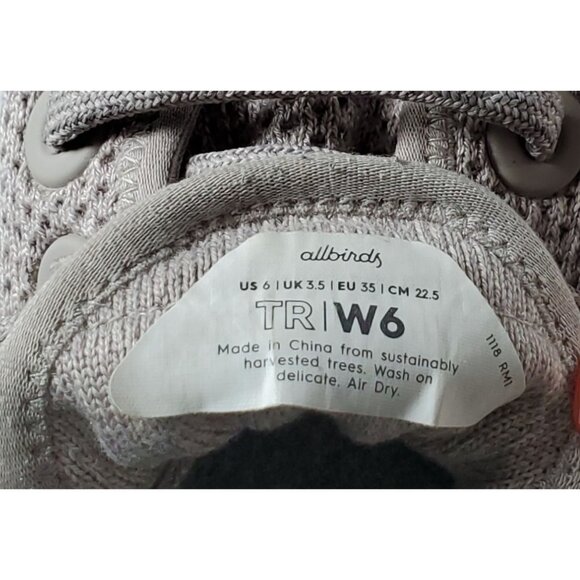 Allbirds Women’s Gray Tree Runners Mist Lightweight Sneakers Size US 6 1128 - Picture 8 of 13